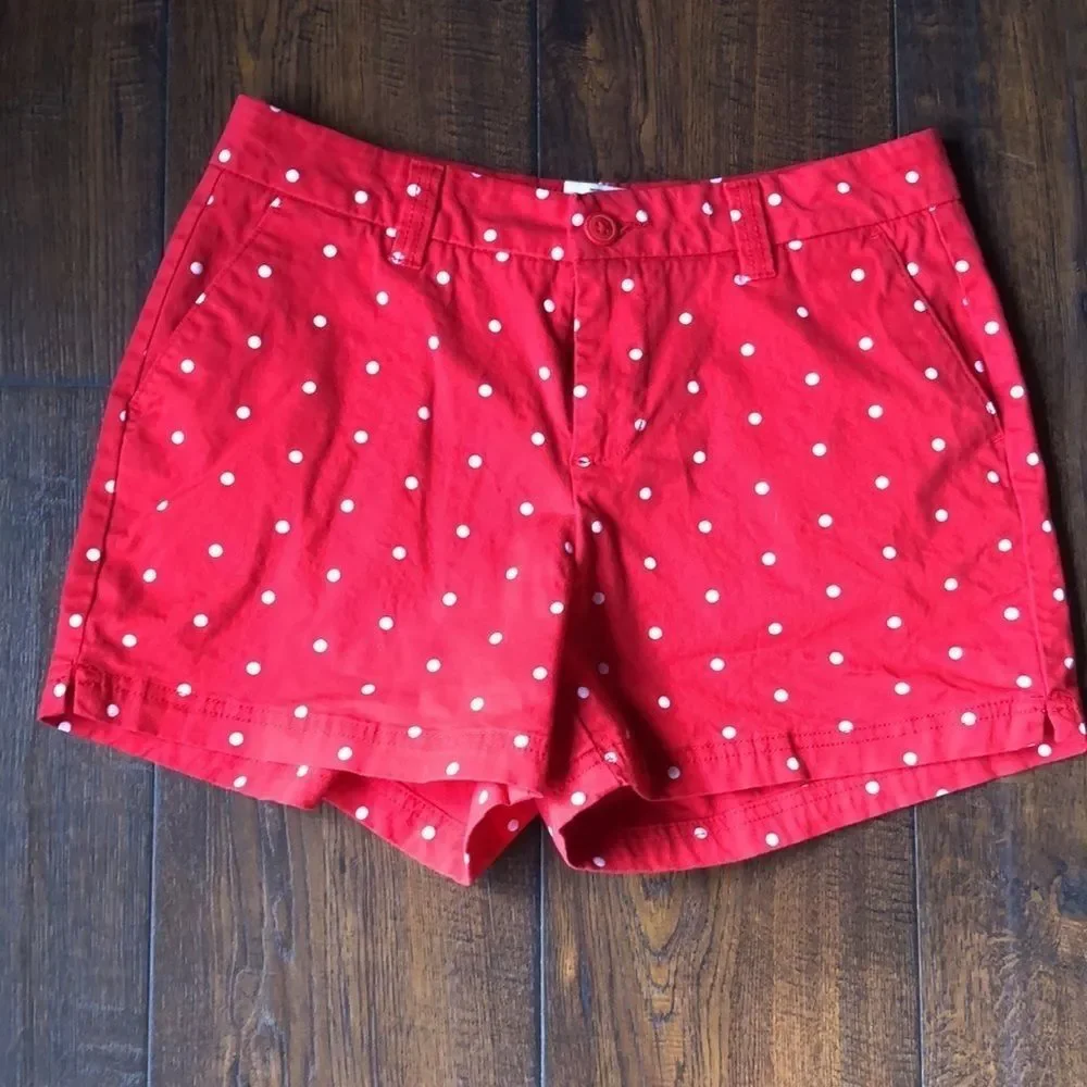 Magellan Red Poka Dot Shorts - Picture 2 of 6
